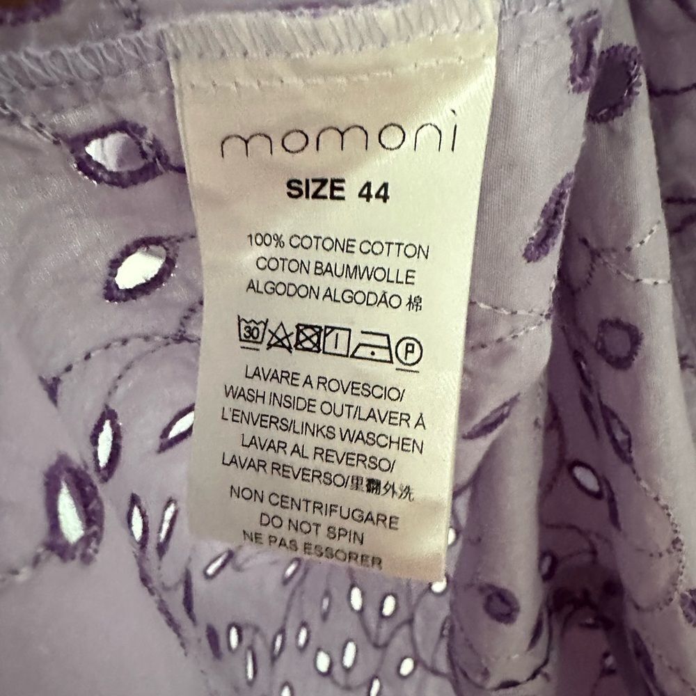 Momoni Zelda Maxi Skirt in Lilac Eyelet| Size 8 - Picture 9 of 10